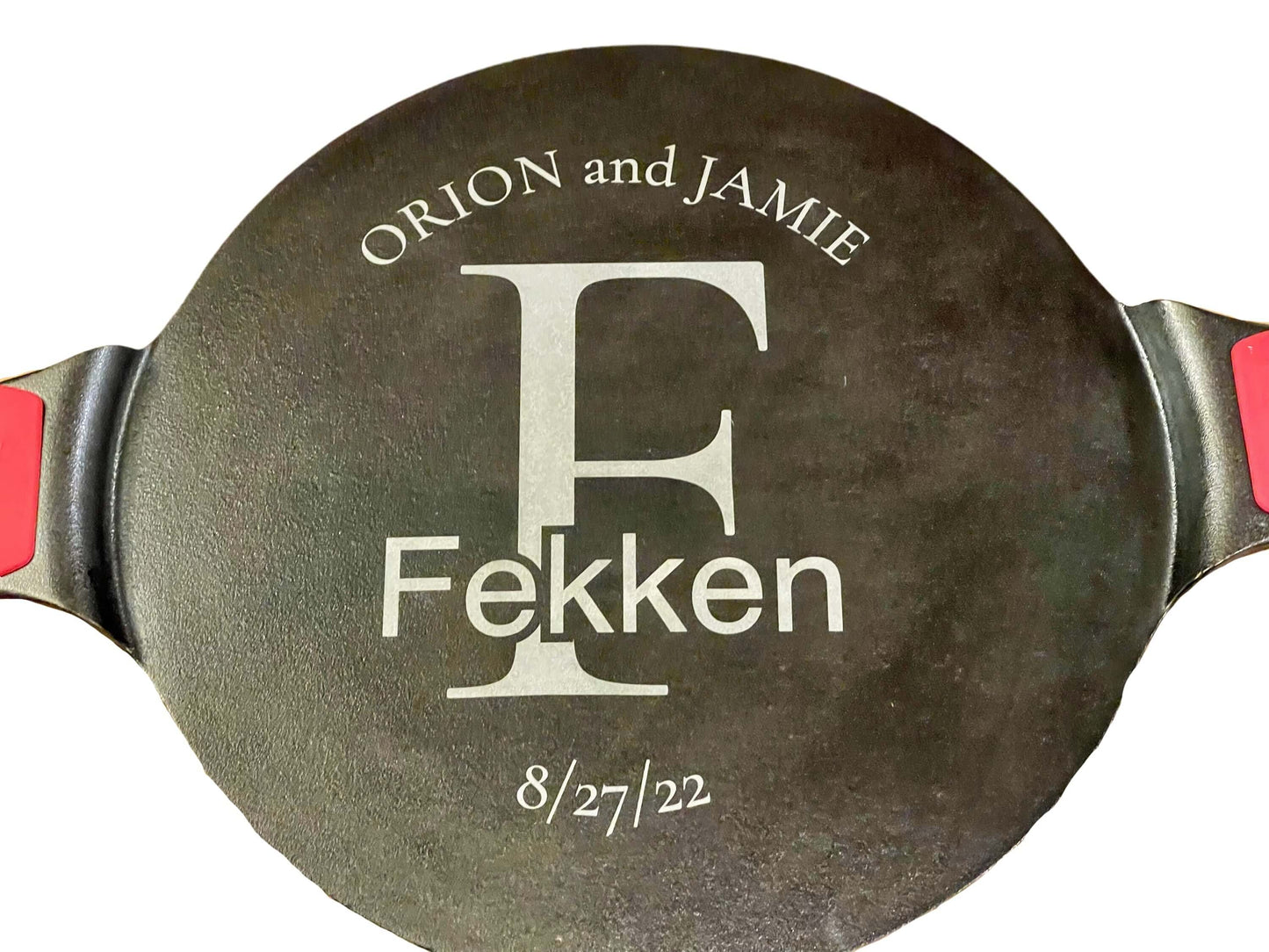 Personalized Laser Engraved Lodge Cast Iron Pizza Pan