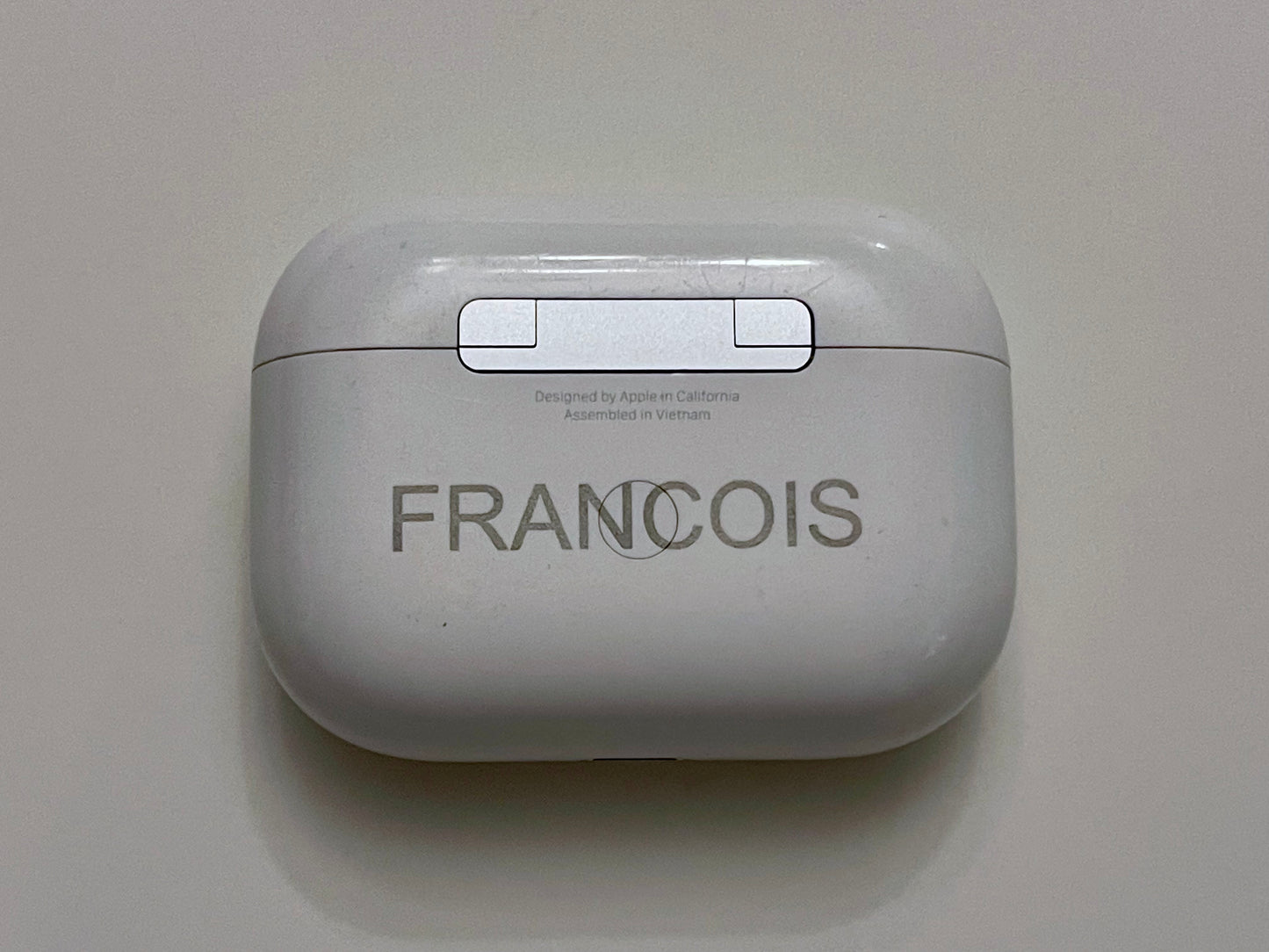 Custom AirPods Pro 2 with laser engraving and personalized case