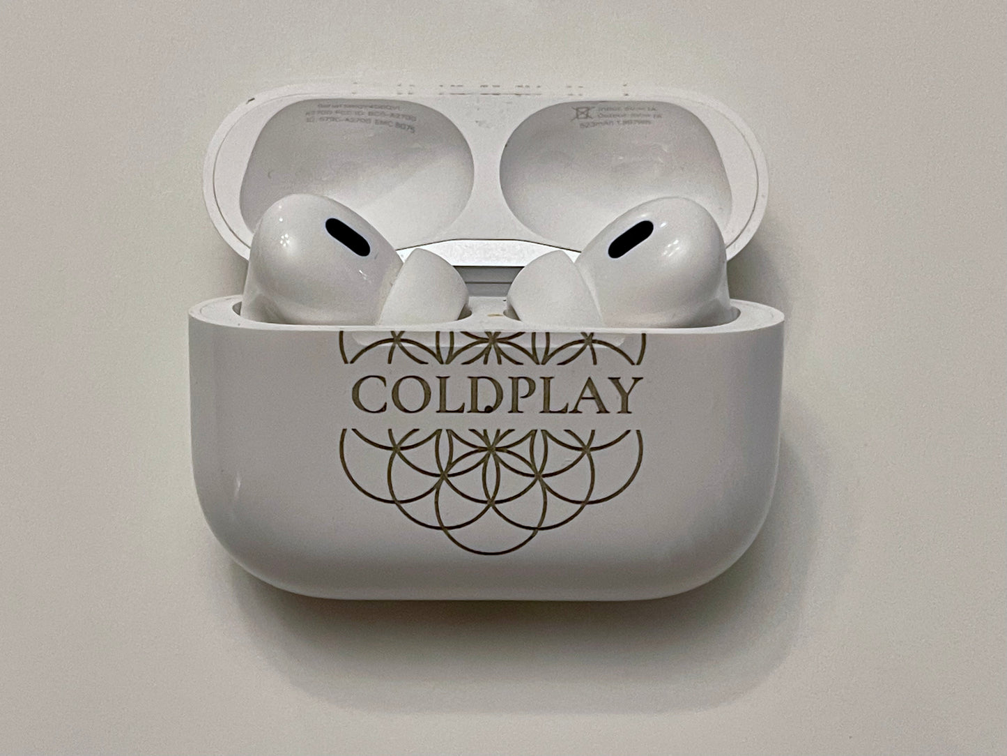 Custom AirPods Pro 2 with laser engraving and personalized case