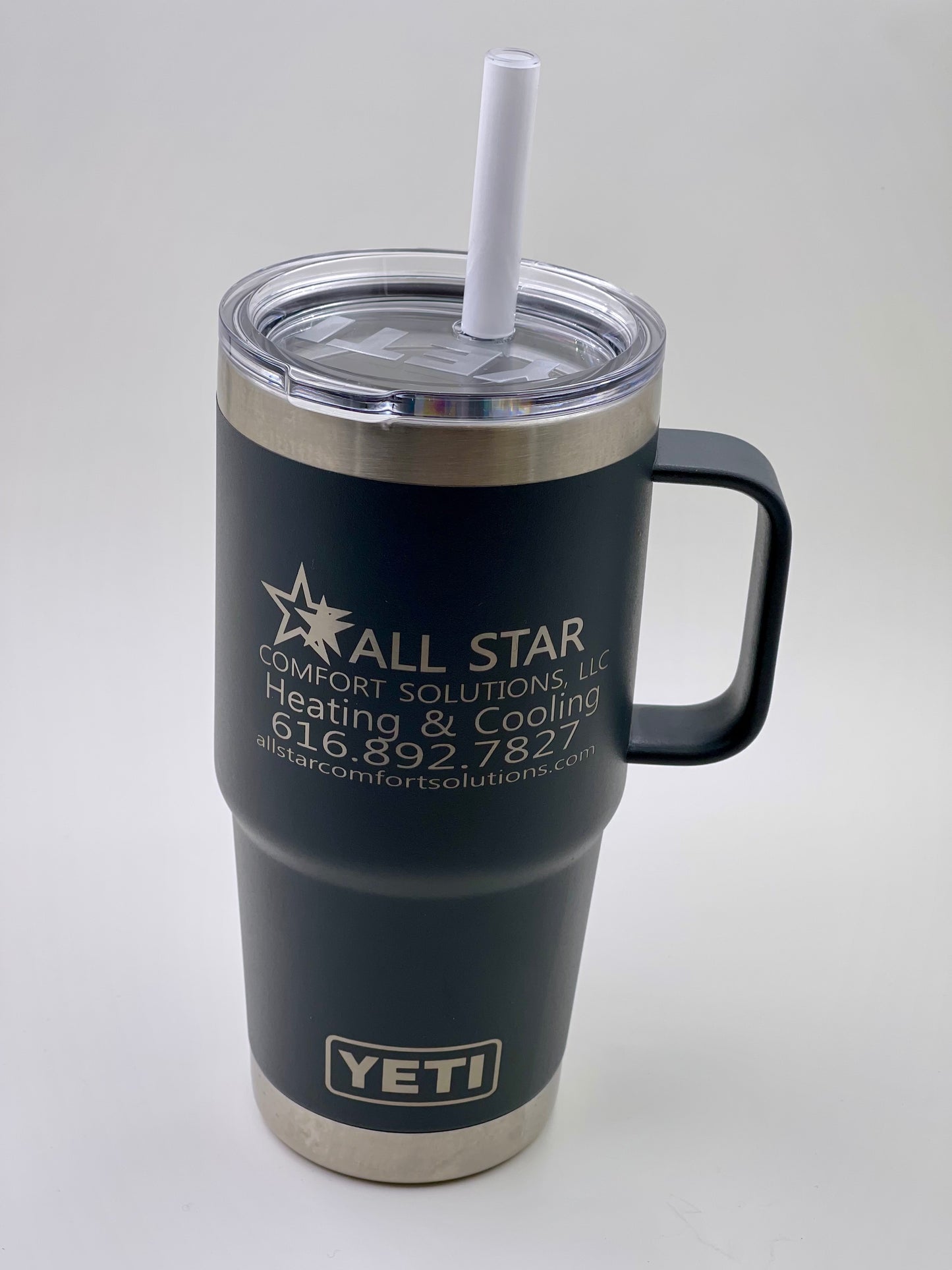 Laser Engraved Tumbler with Custom Text or Logo Design