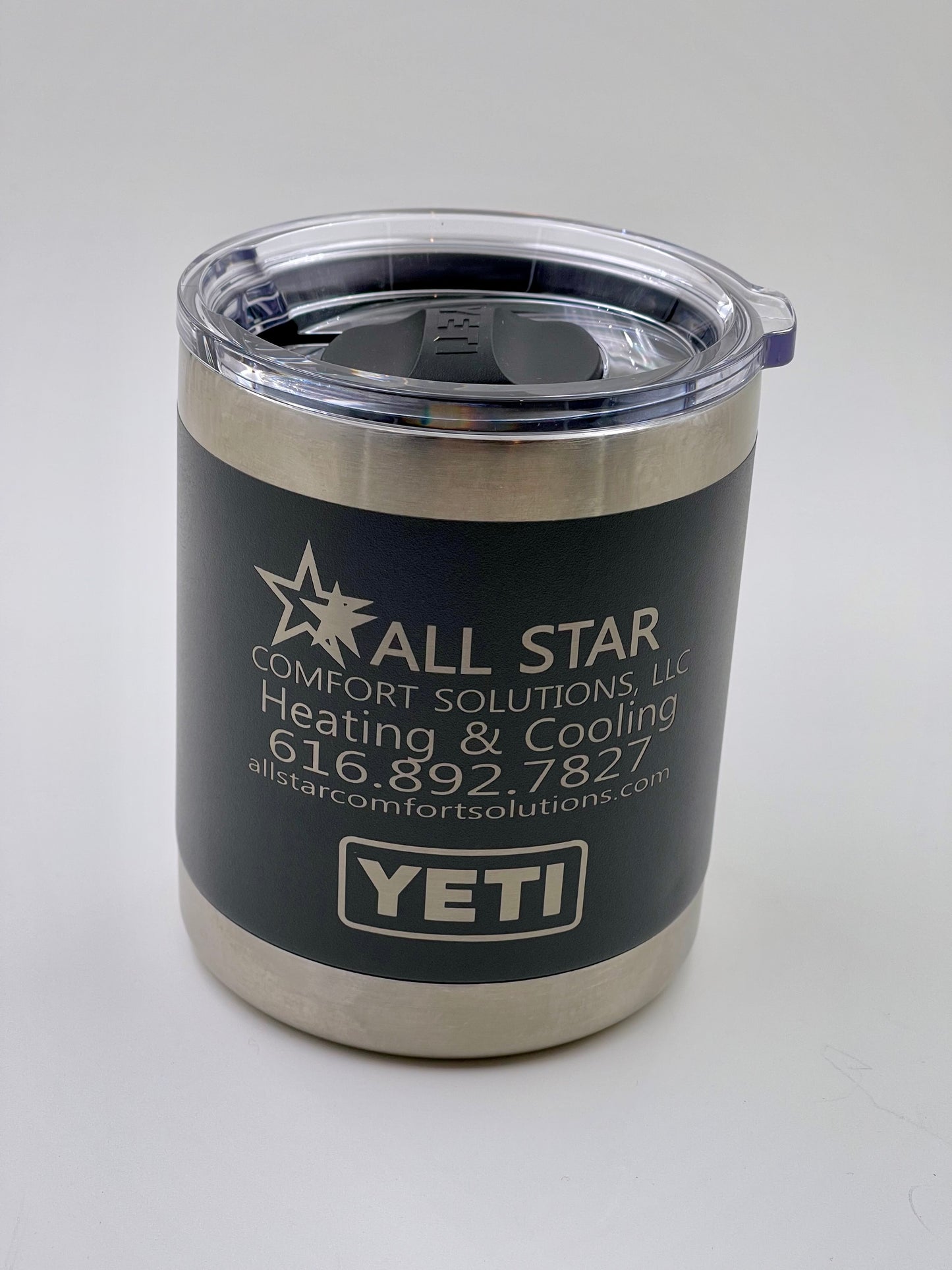 Laser Engraved Tumbler with Custom Text or Logo Design