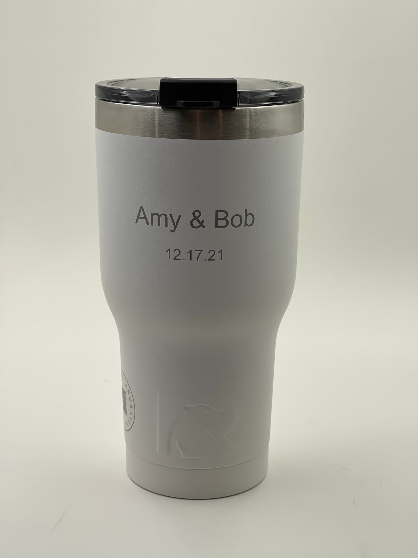 Laser Engraved Tumbler with Custom Text or Logo Design