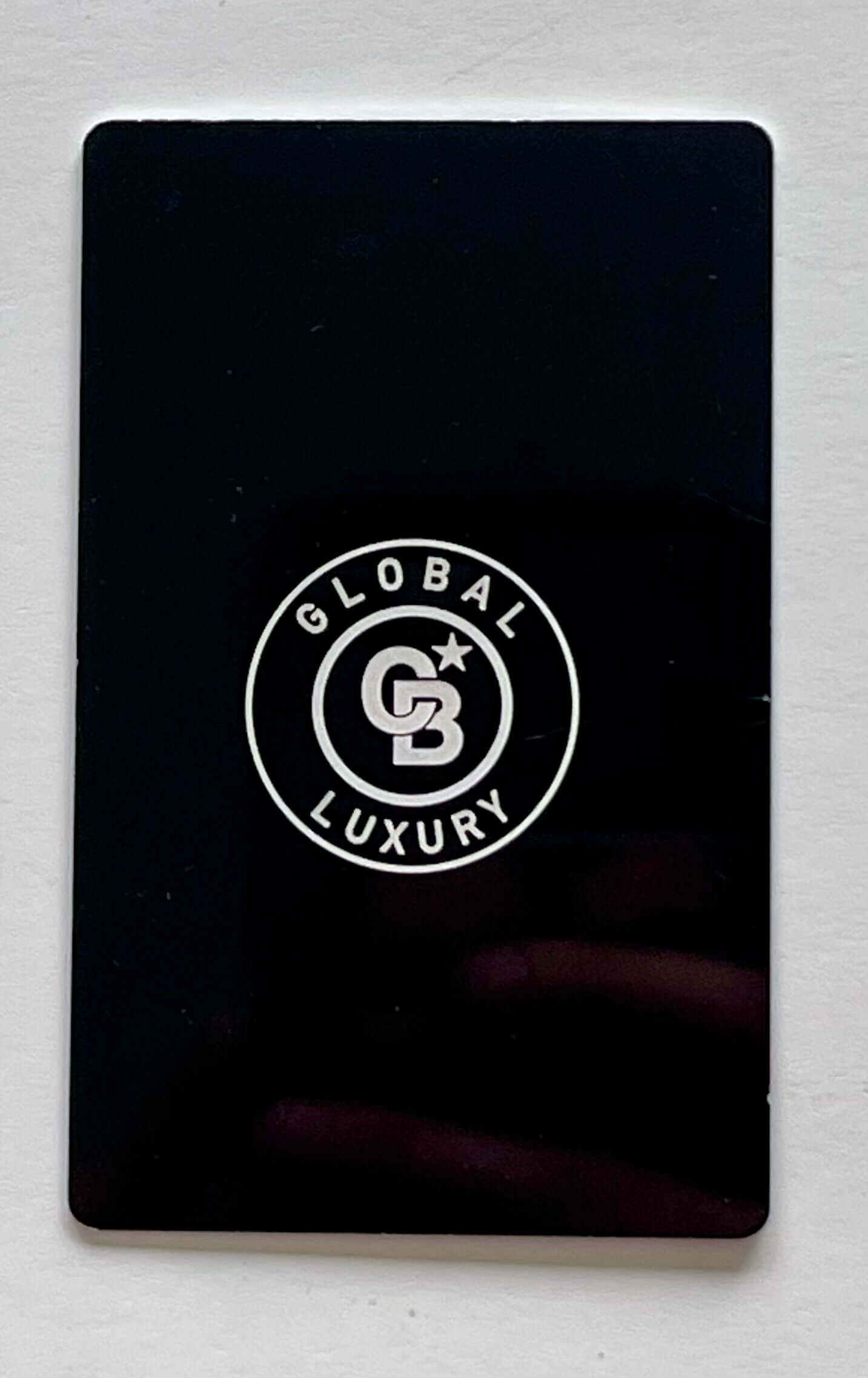 Laser engraved aluminum business cards custom set 48