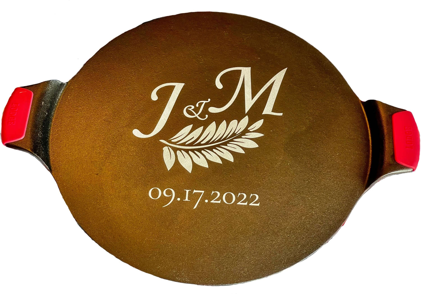 Personalized Laser Engraved Lodge Cast Iron Pizza Pan