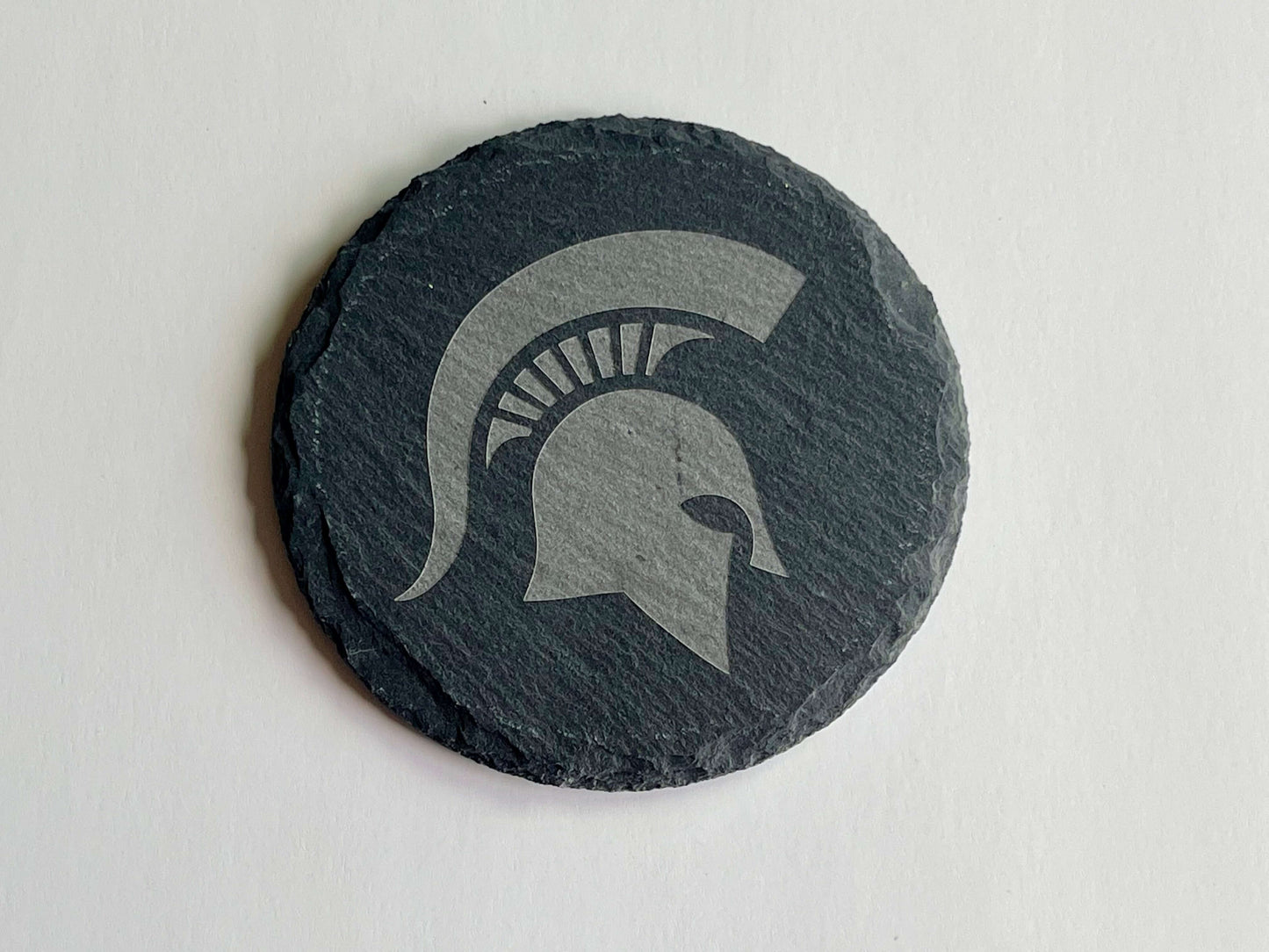 4" Slate Coasters, Custom Laser Engraved - Qty 4