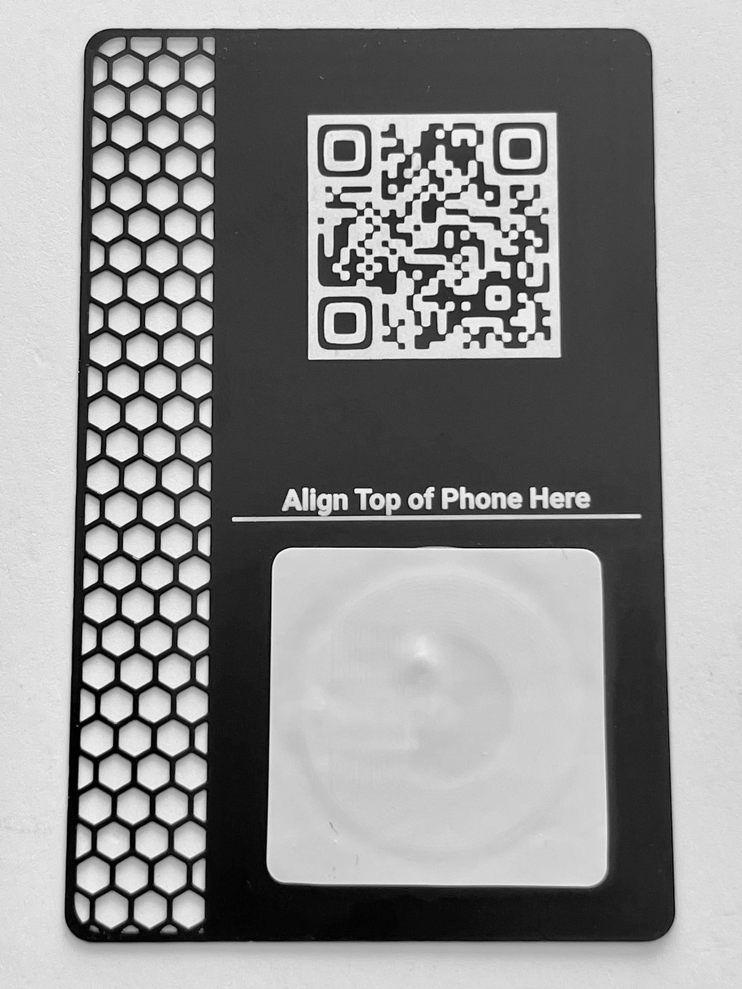 Custom Metal Perforated Business Card 0.8mm with NFC chip