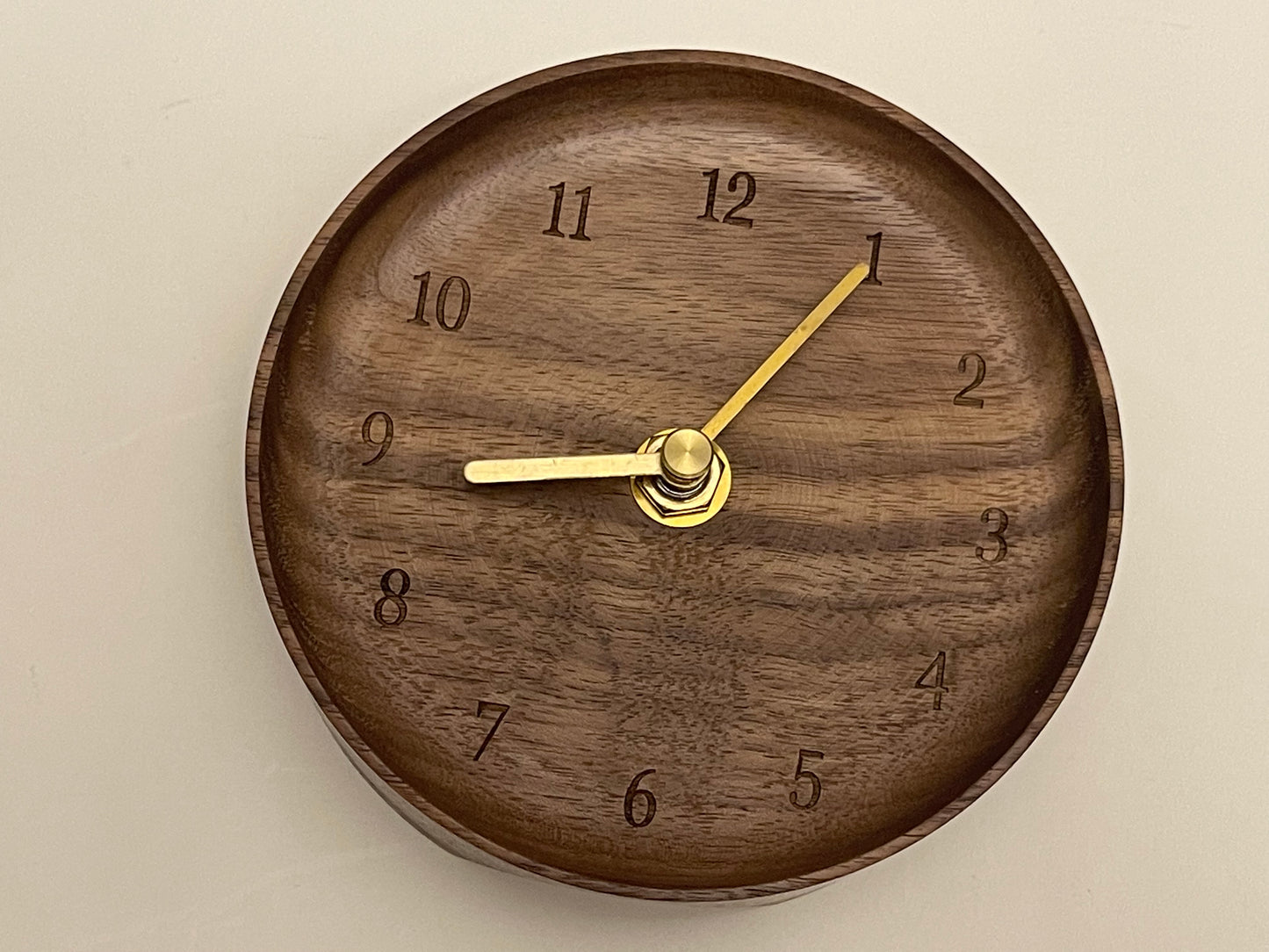 Standard service custom laser engraved wood clock