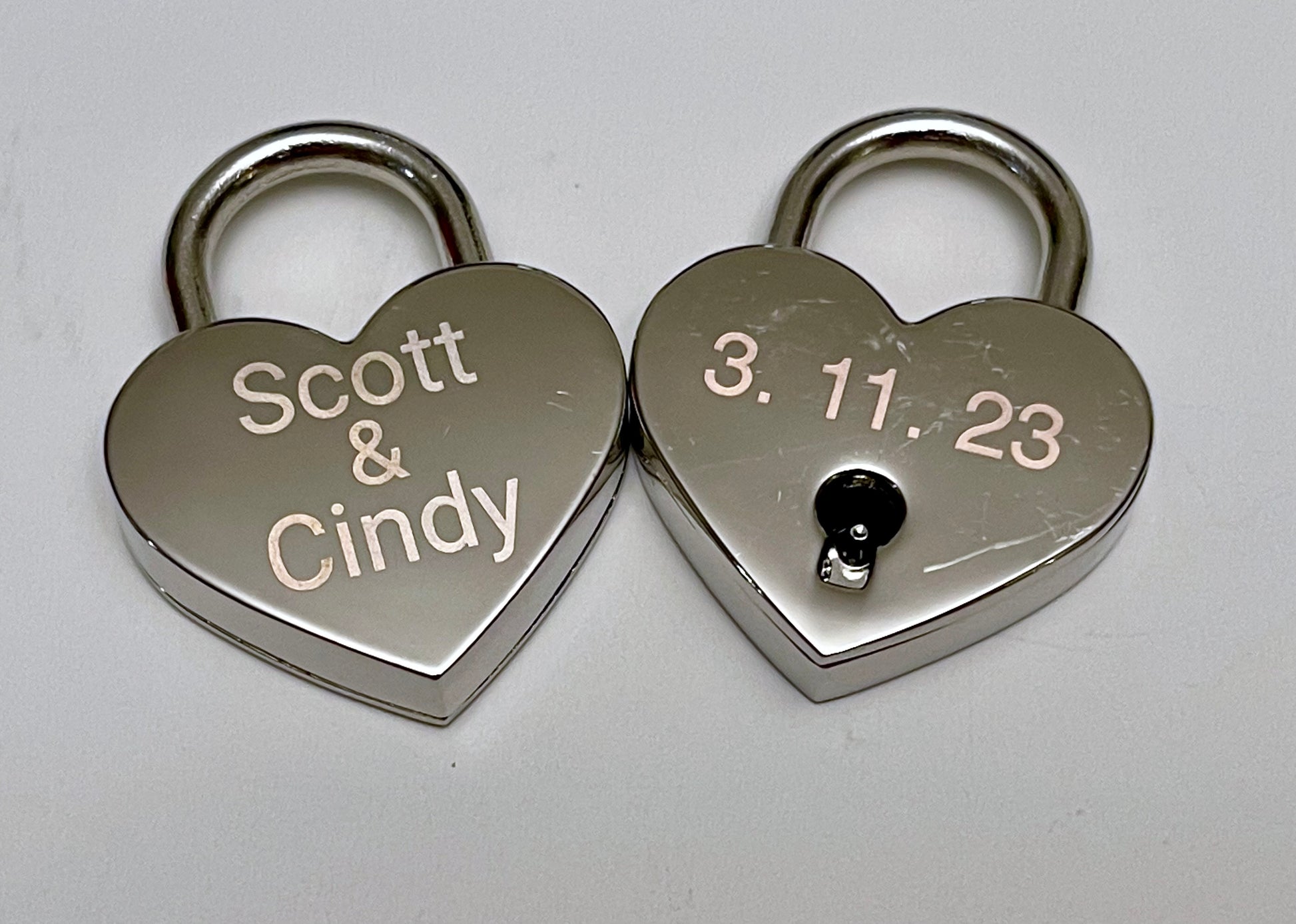 Expedited service custom laser engraved locks