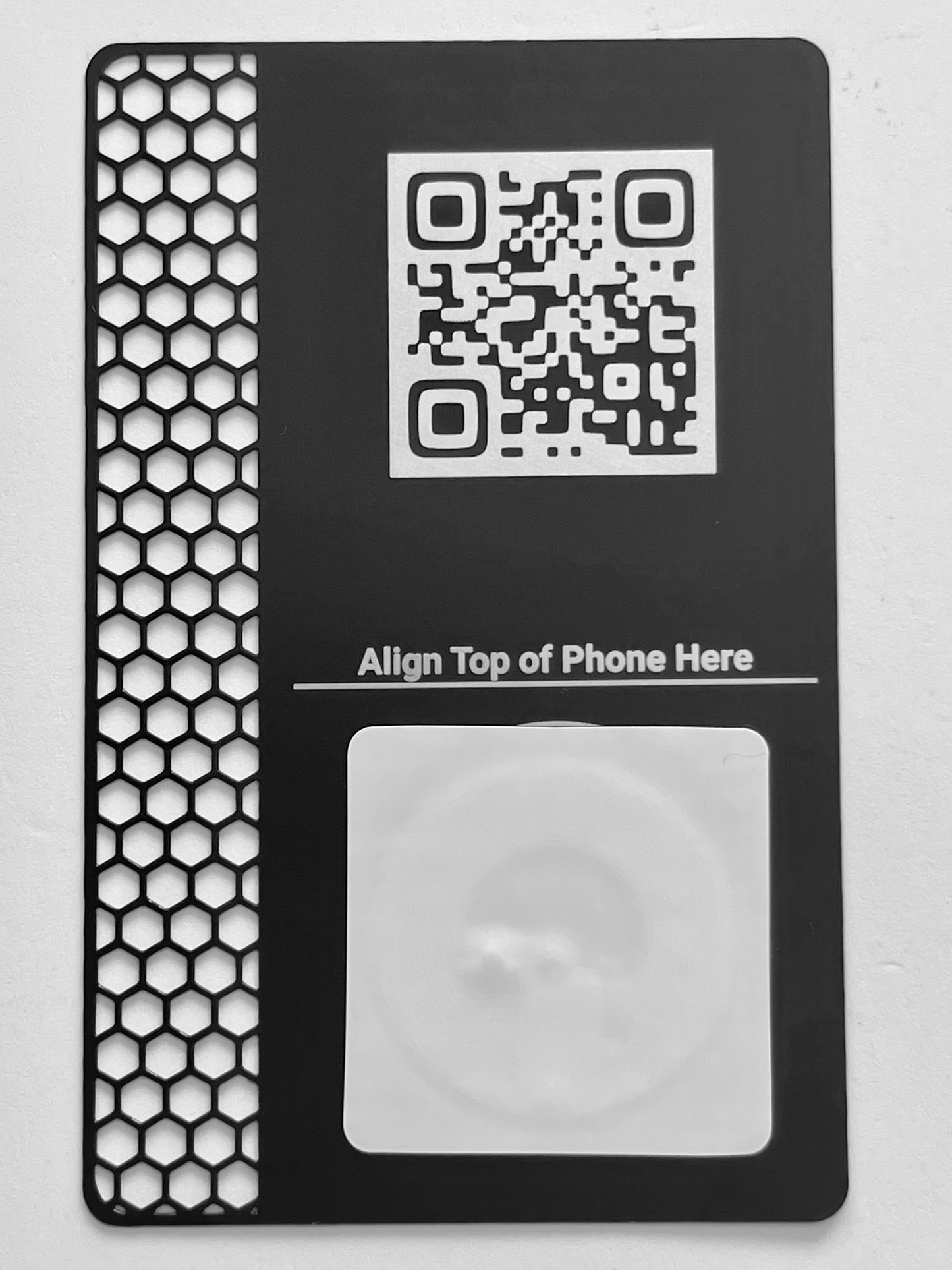 Custom Metal Perforated Business Card 0.8mm with NFC chip